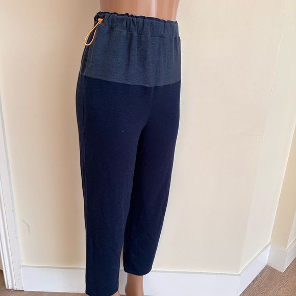 FREE PEOPLE |  two toned joggers with neon orange drawstring - Picture 3 of 13